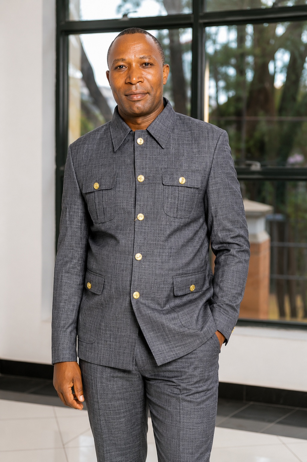 Men's Grey Kaunda Suit