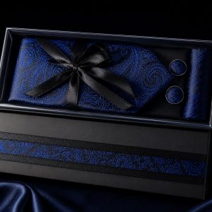 Box Ties - Navy blue