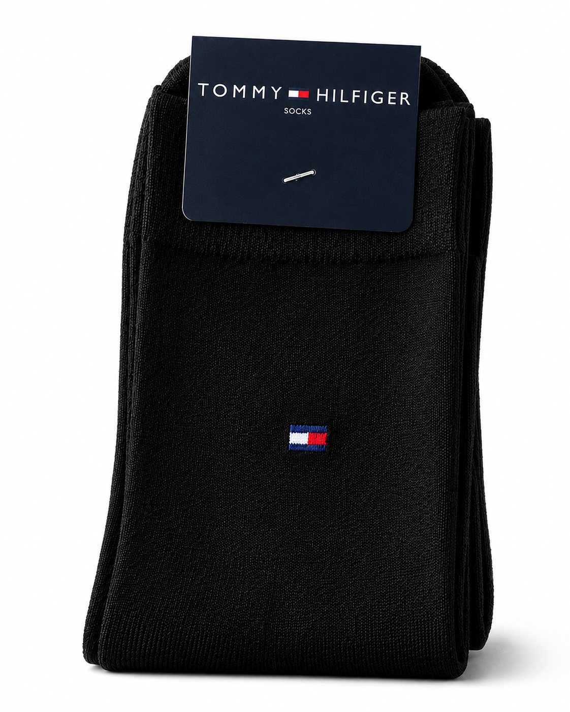 Tommy Hilfiger Black Cotton Socks