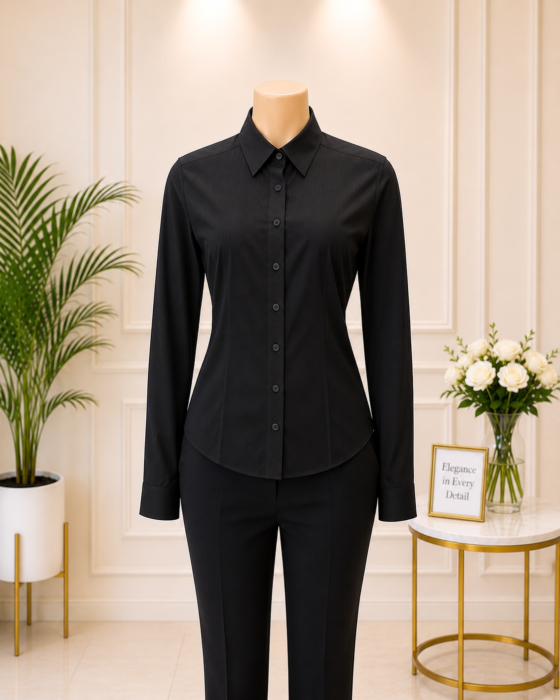 Office Shirt- Black