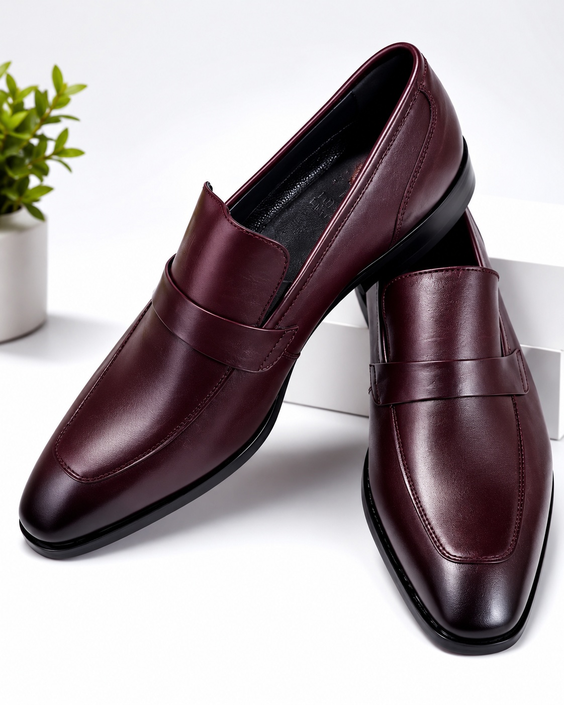 Leather Slip-On Shoes