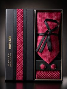 MAROON Silk Tie